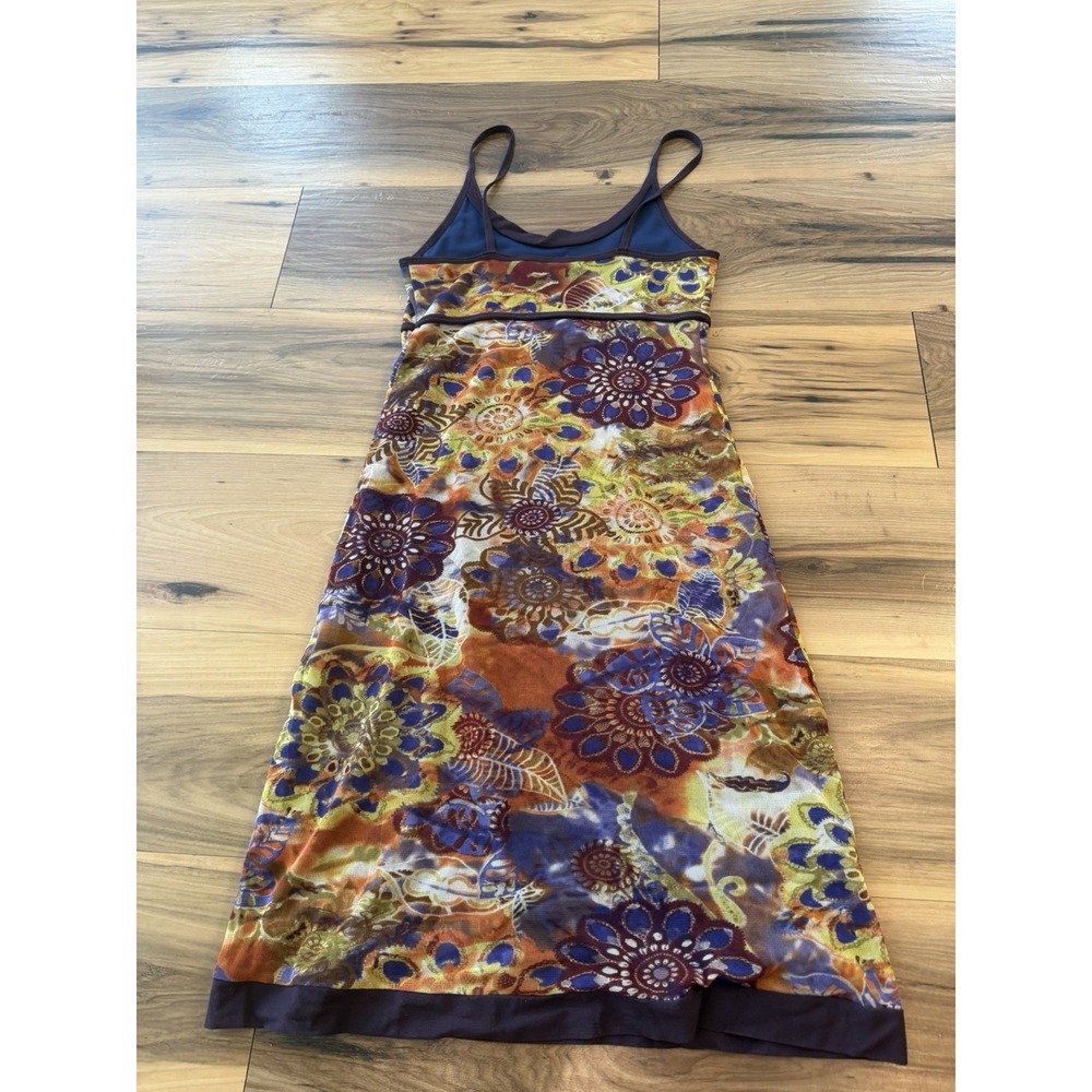 Y2K Moda International Floral Slip Dress Mesh Overlay Festival Fairy Sz S USA - Picture 10 of 10